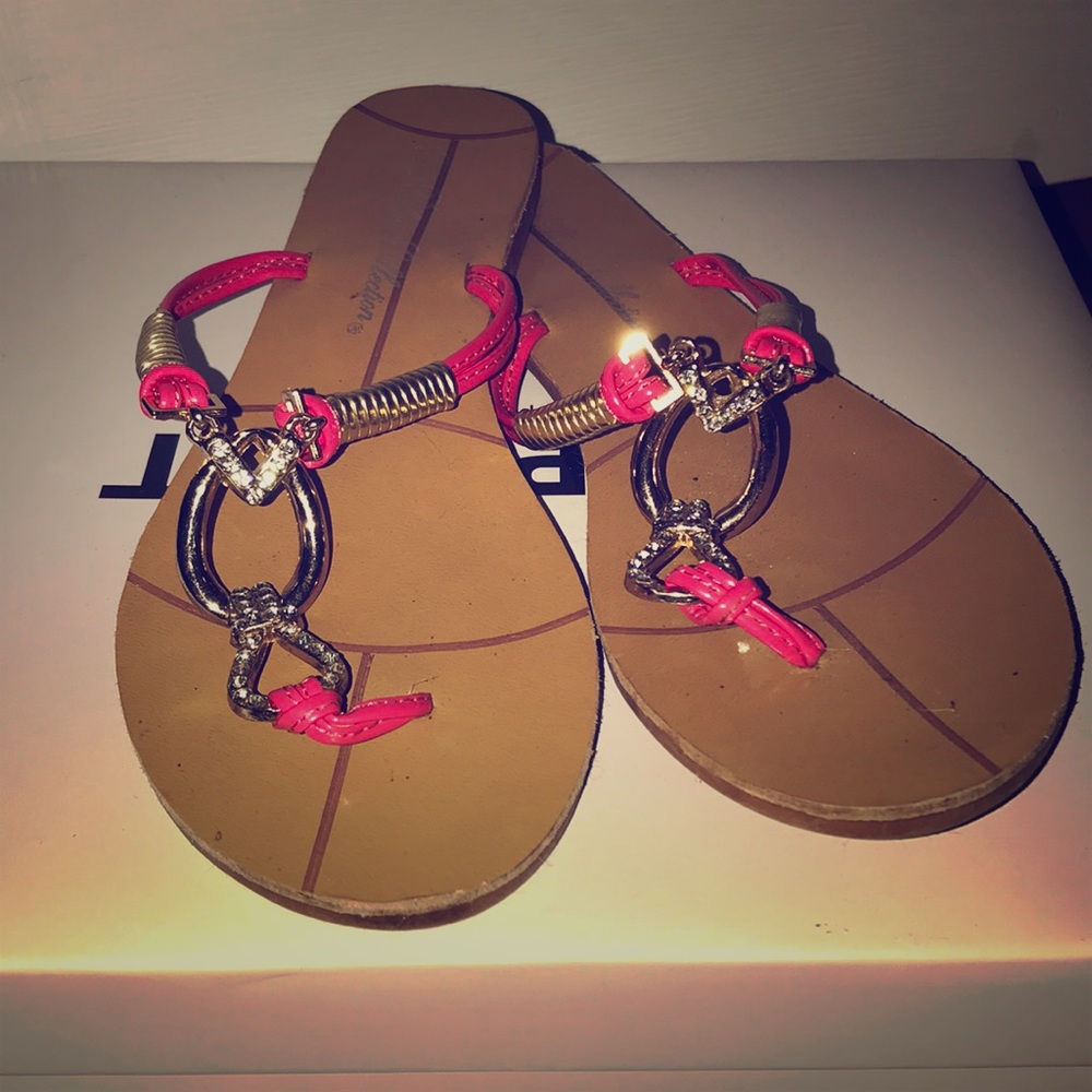 Unique Hit Pink Flip Flops